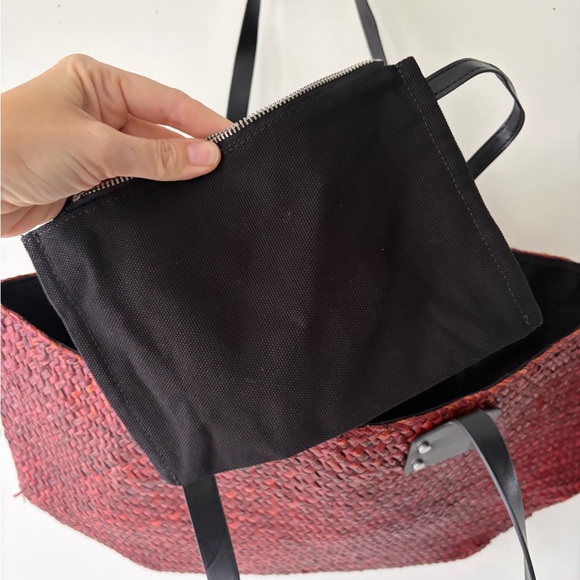 ALL SAINTS  Mosley Straw Leather Tote - Picture 6 of 10